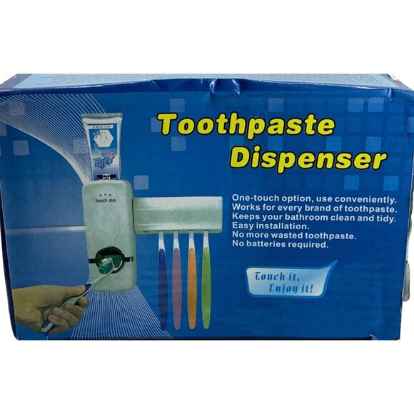 Wall Mounted Toothpaste Squeezer Dispenser NIB Restroom Bathroom Organizer White - Picture 4 of 4